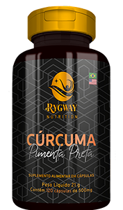 CÚRCUMA COM PIMIENTA NEGRA - 120 CÁPSULAS
